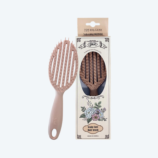 spazzola massaggiante cute colore burnt coral