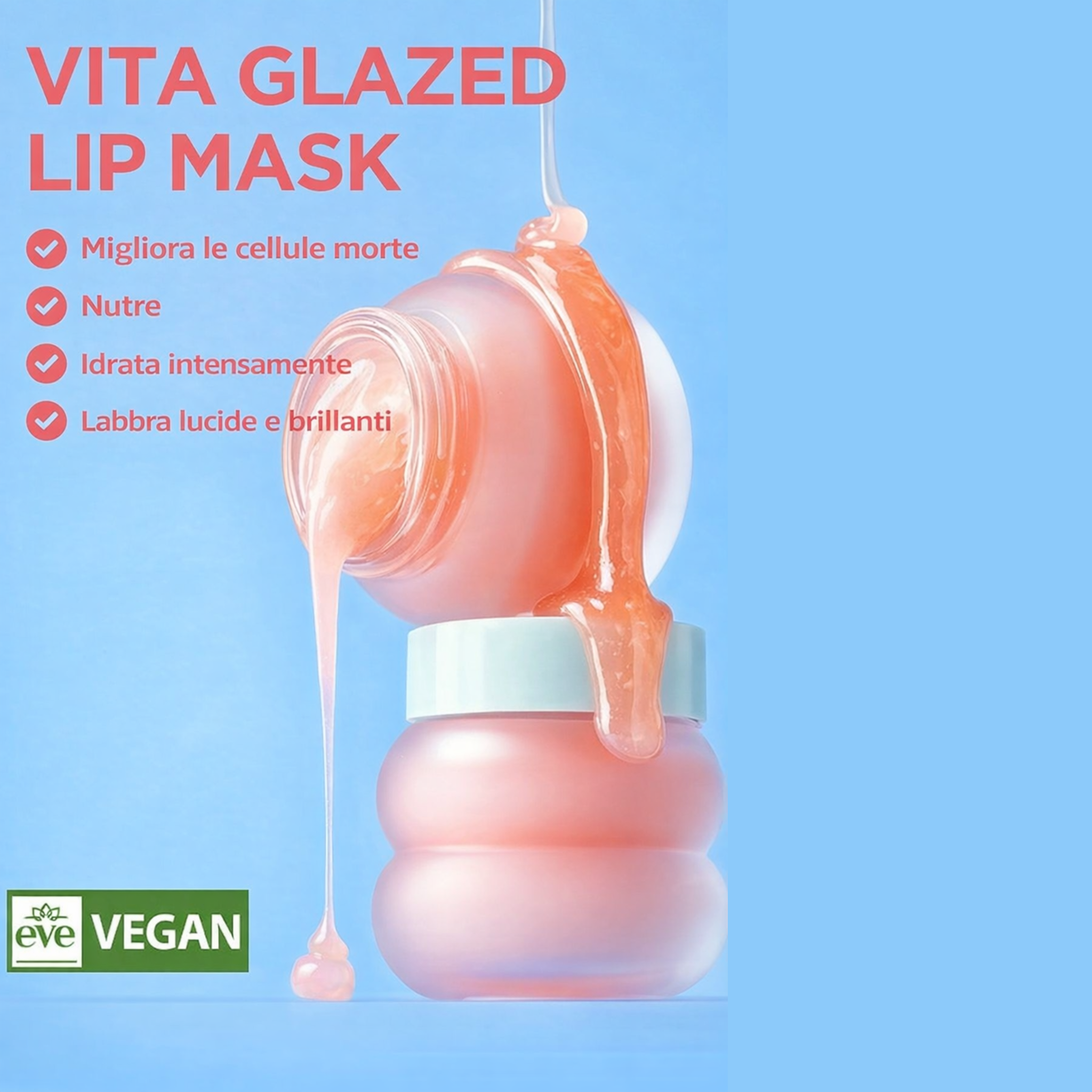 Maschera labbra glazed Agrumata – Illuminante e Nutriente – 20ml