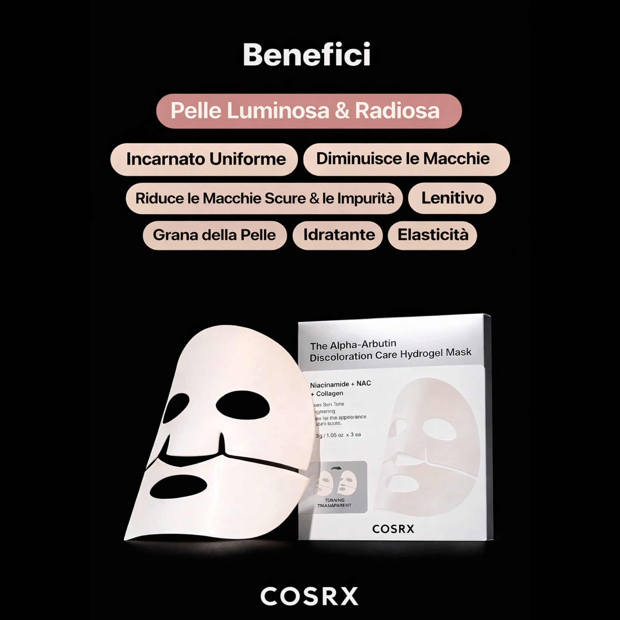 Hydrogel Mask  Arbutin Discoloration – Pack 3Pz