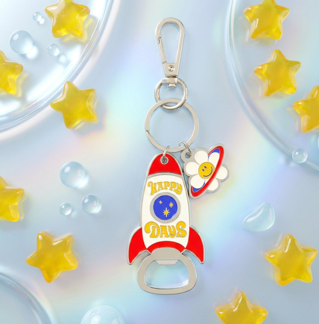 Porta chiavi apri bottiglie Rocket