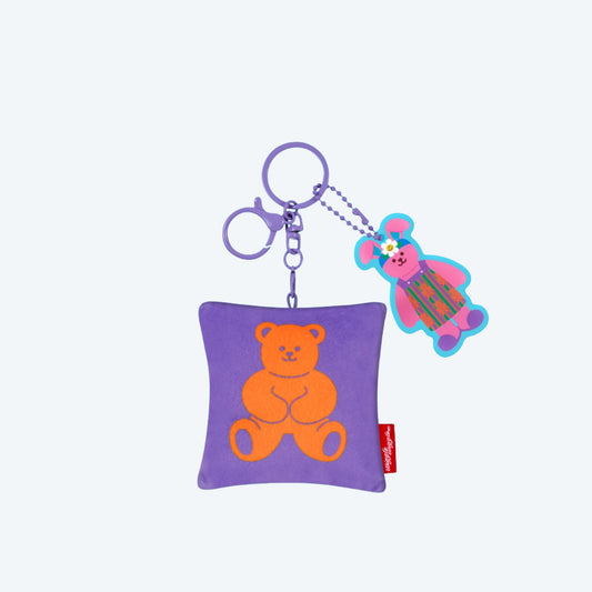 Cuscinetto portachiavi peluche Bear con gancetto