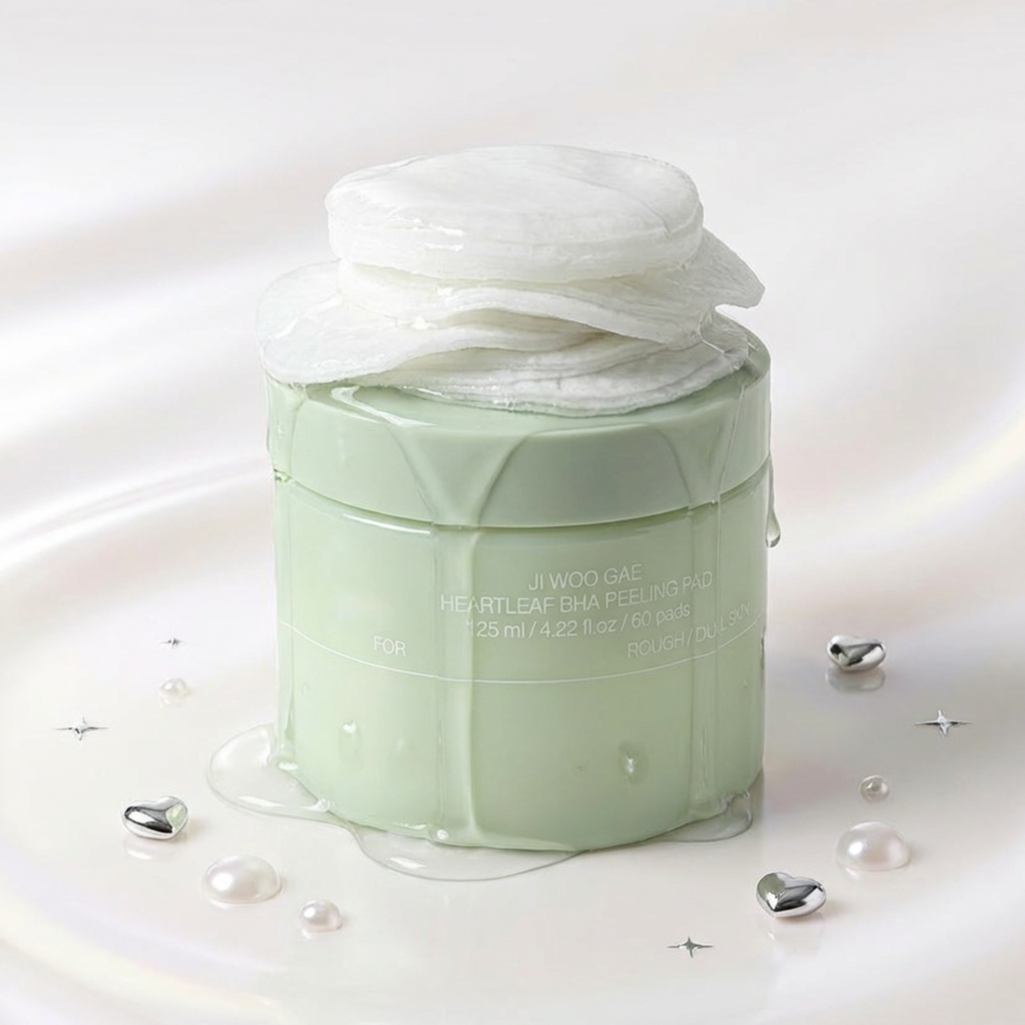 Dischetti esfolianti alla heartleaf e BHA – Pelle purificata – 60 pz