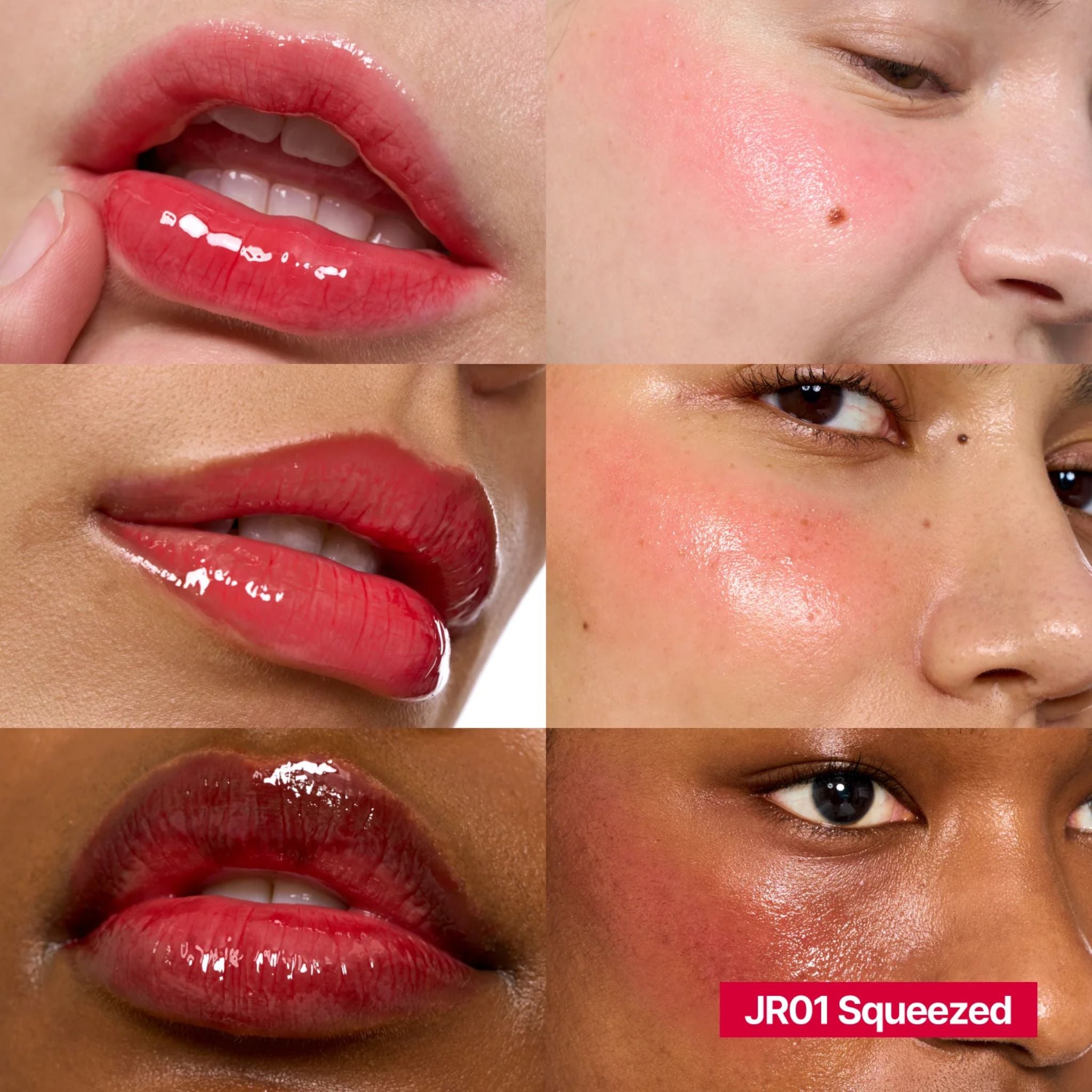 Lip & Cheek Glowy Jelly Pot - JR01 Sqeezed-Vibrant red 4g