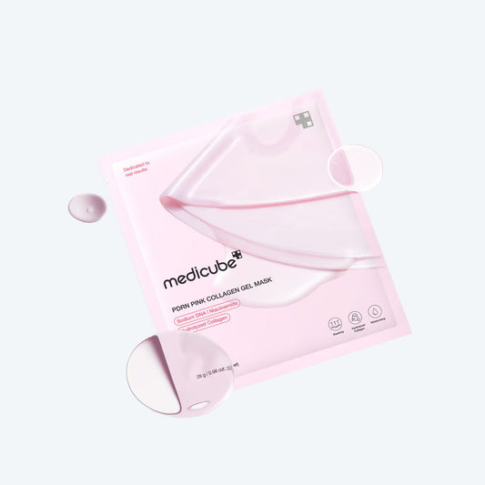 PDRN Pink Collagen Gel Mask - 4 Maschere viso in gel idratante rigenerante