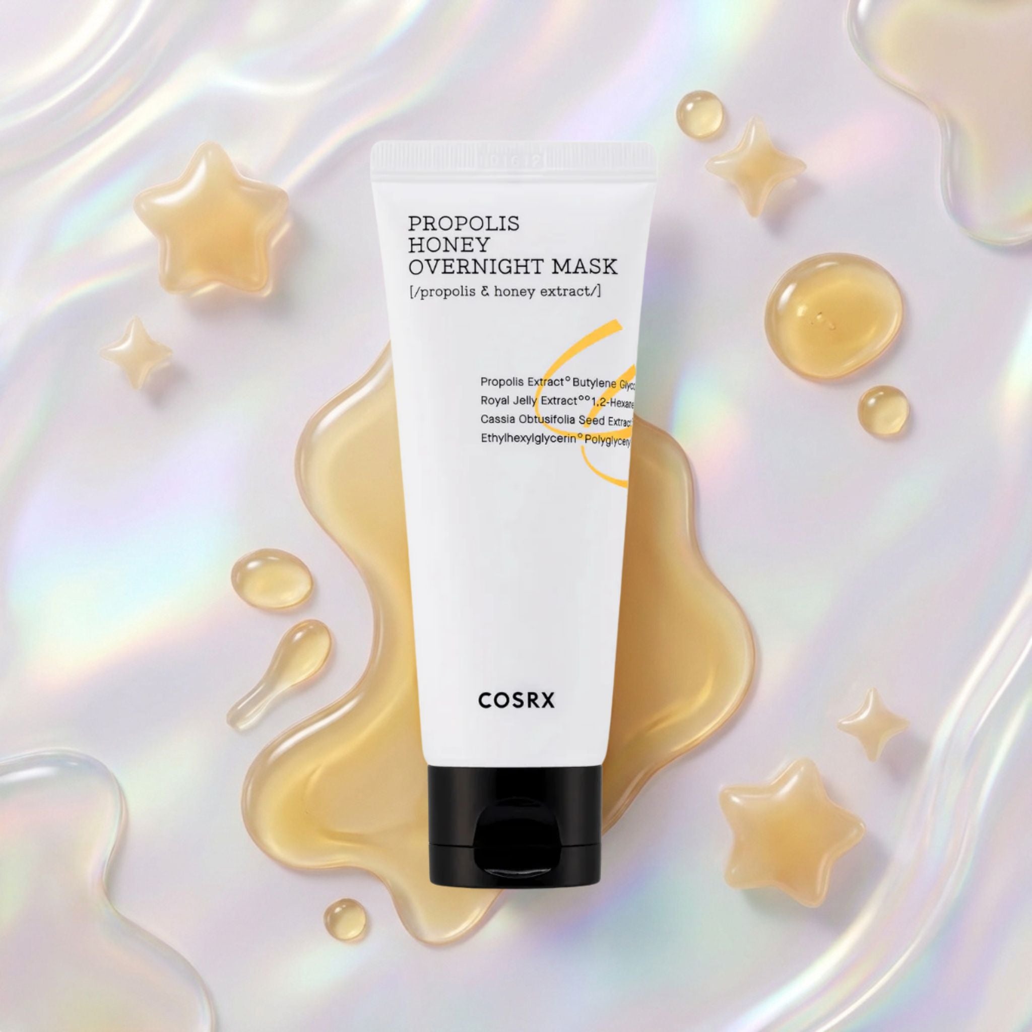 COSRX Full Fit Propolis Honey Overnight Mask - Maschera notte idratante e lenitiva alla propoli