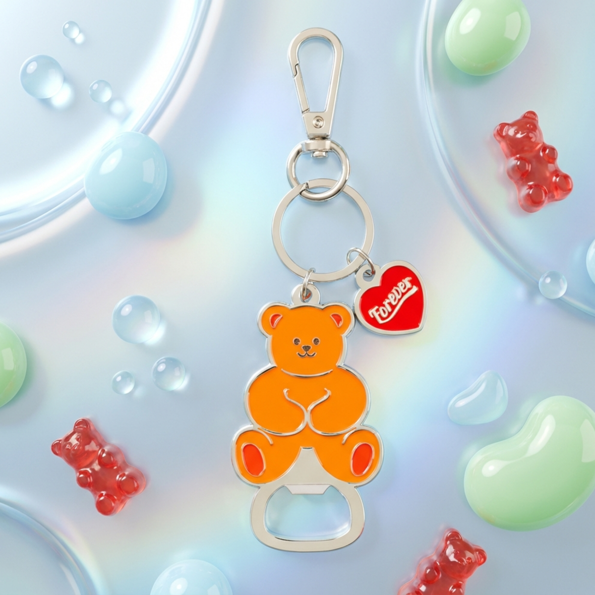 Porta chiavi apri bottiglie Bear