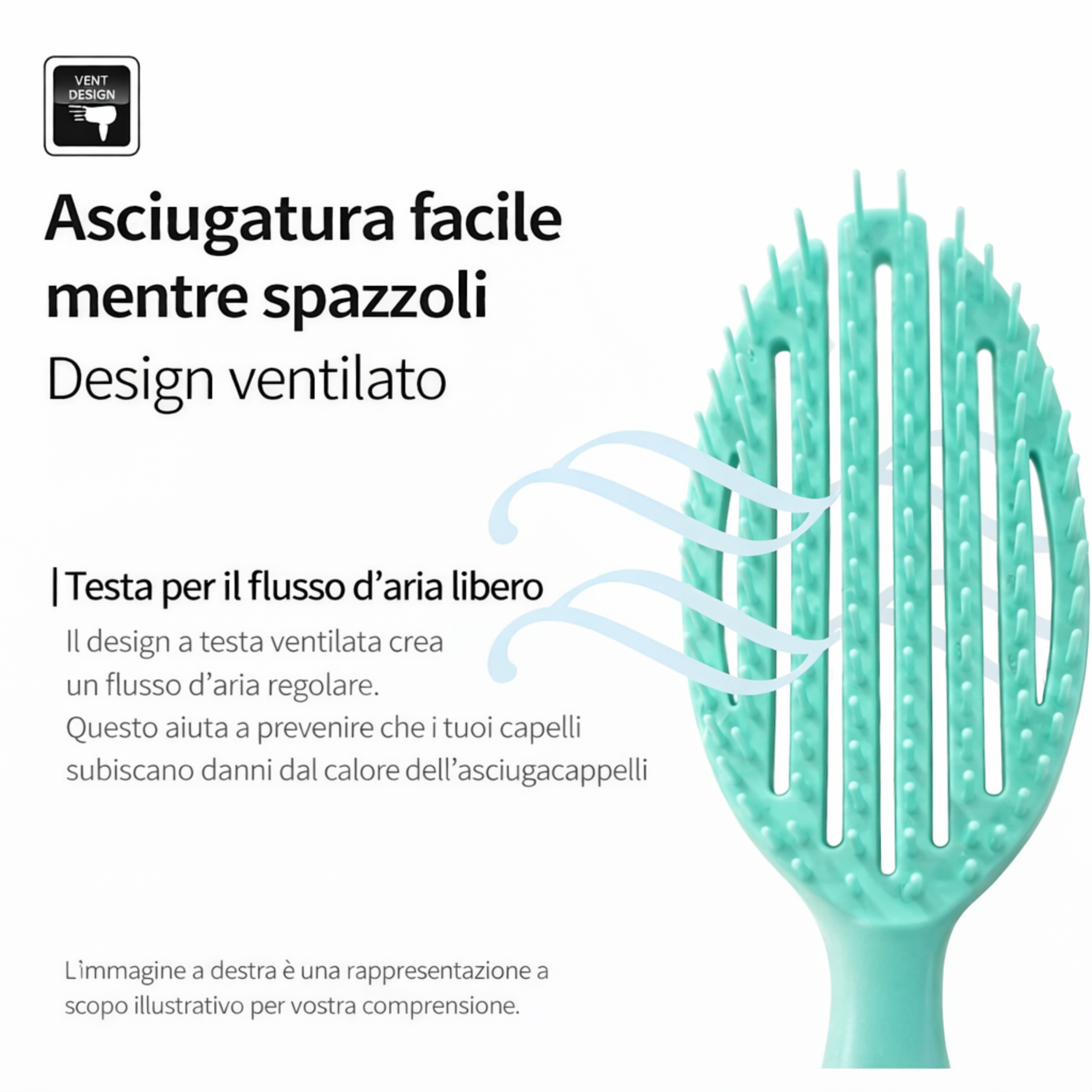 Spazzola massaggiante per la cute – Colore Serenity Blue