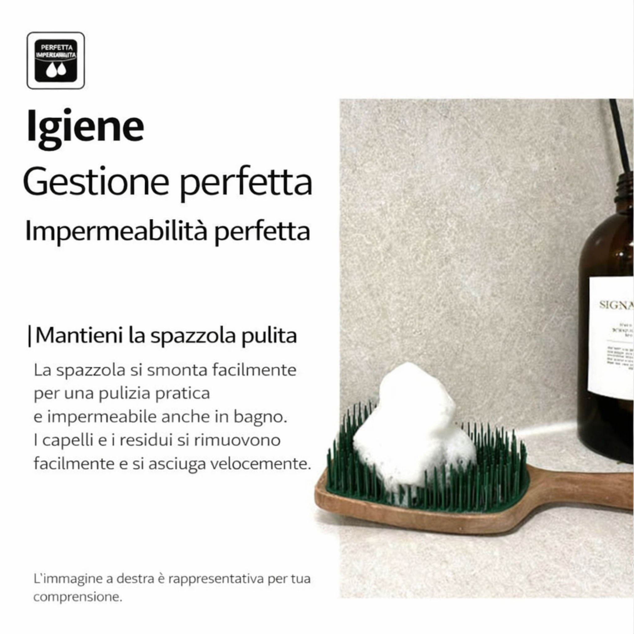 Spazzola effetto legno – Lisciante e anticrespo